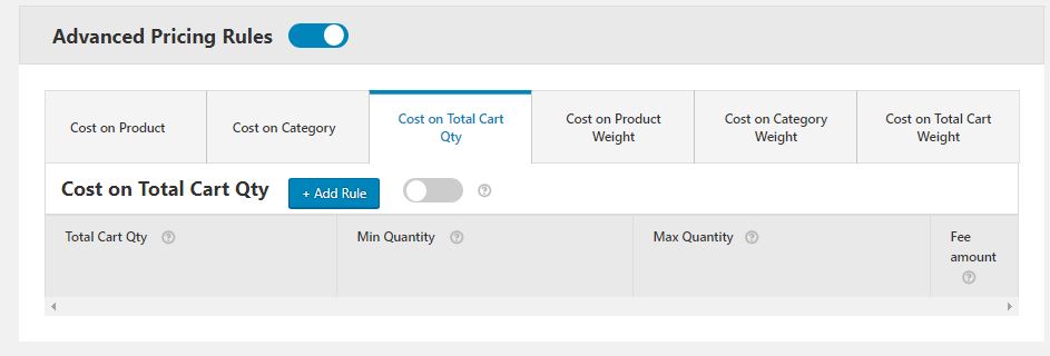 Adding Pricing Rules using WooCommerce conditional product fees for checkout Plugin