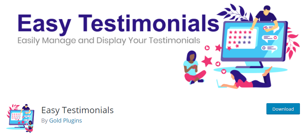 Plugin 3 - Easy Testimonials - Plugins for Business Promotion